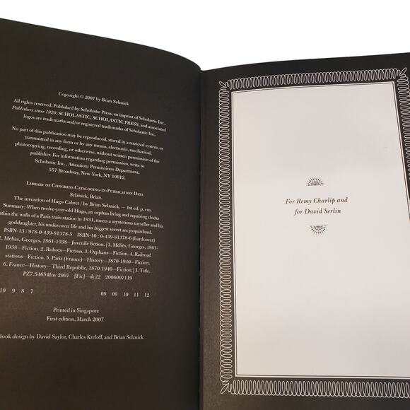The Invention of Hugo Cabret Hardcover Brian Selznick Used - Picture 7 of 9